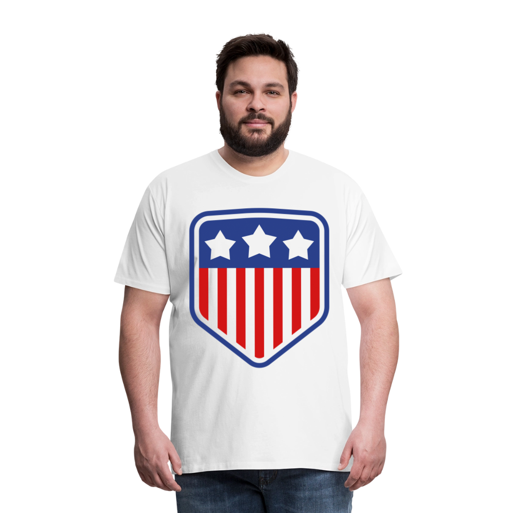 Men's Premium Patriot Tee - white