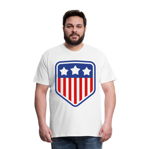 Men's Premium Patriot Tee - white