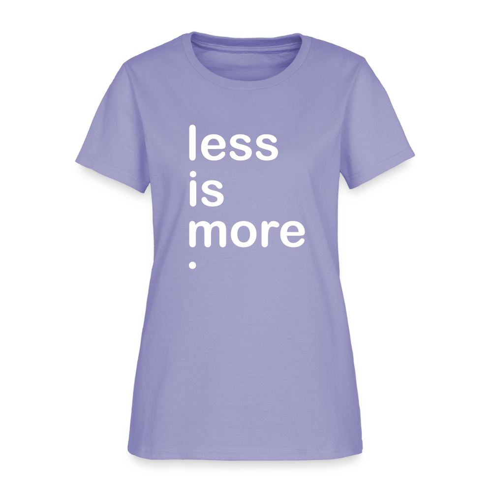 Less is More Women's T-Shirt - lavender