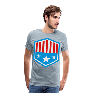 Men's Patriot Tee - heather ice blue