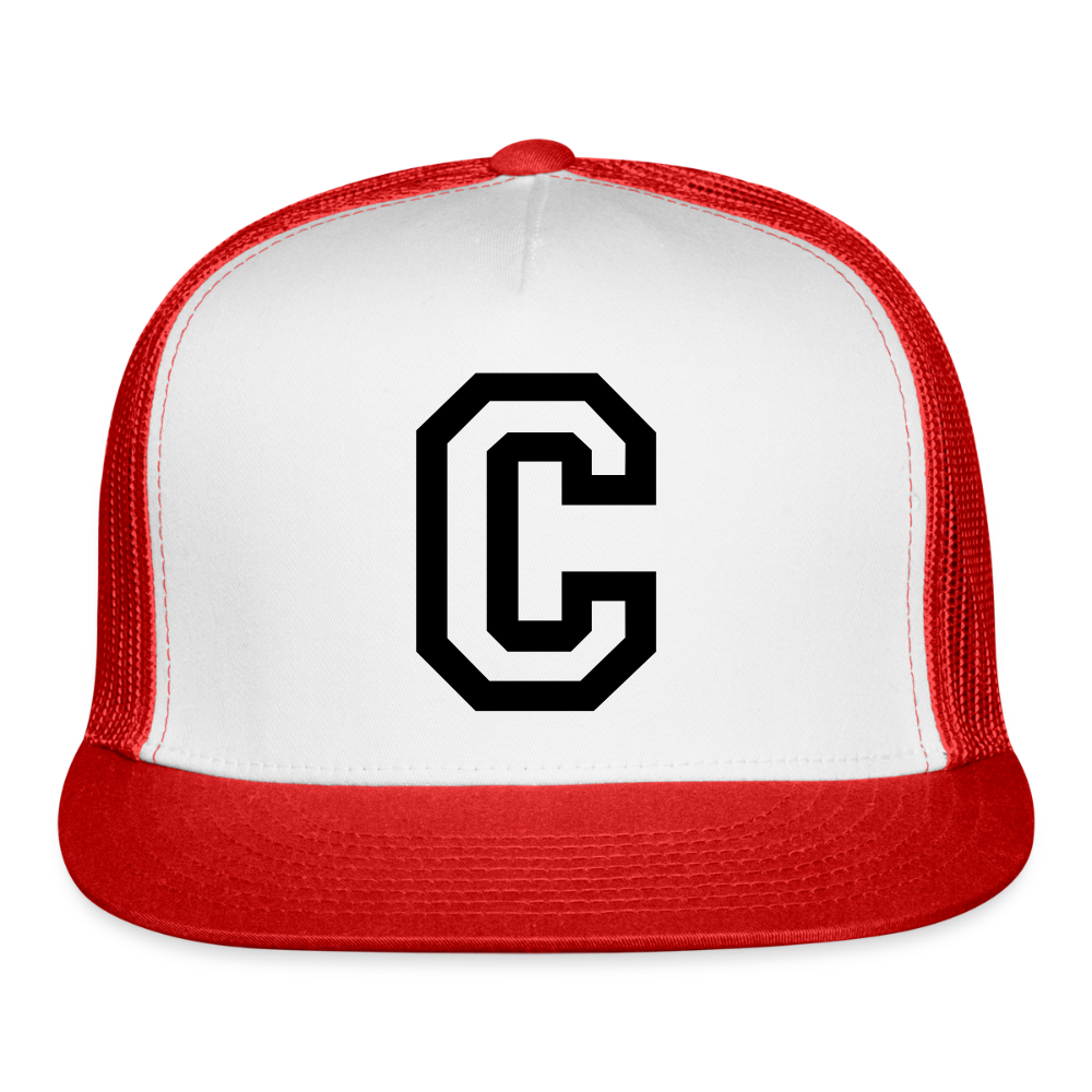 Trucker Hat - white/red