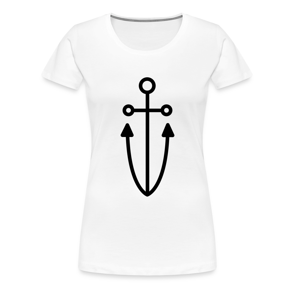 Anchor Women’s Premium T-Shirt - white