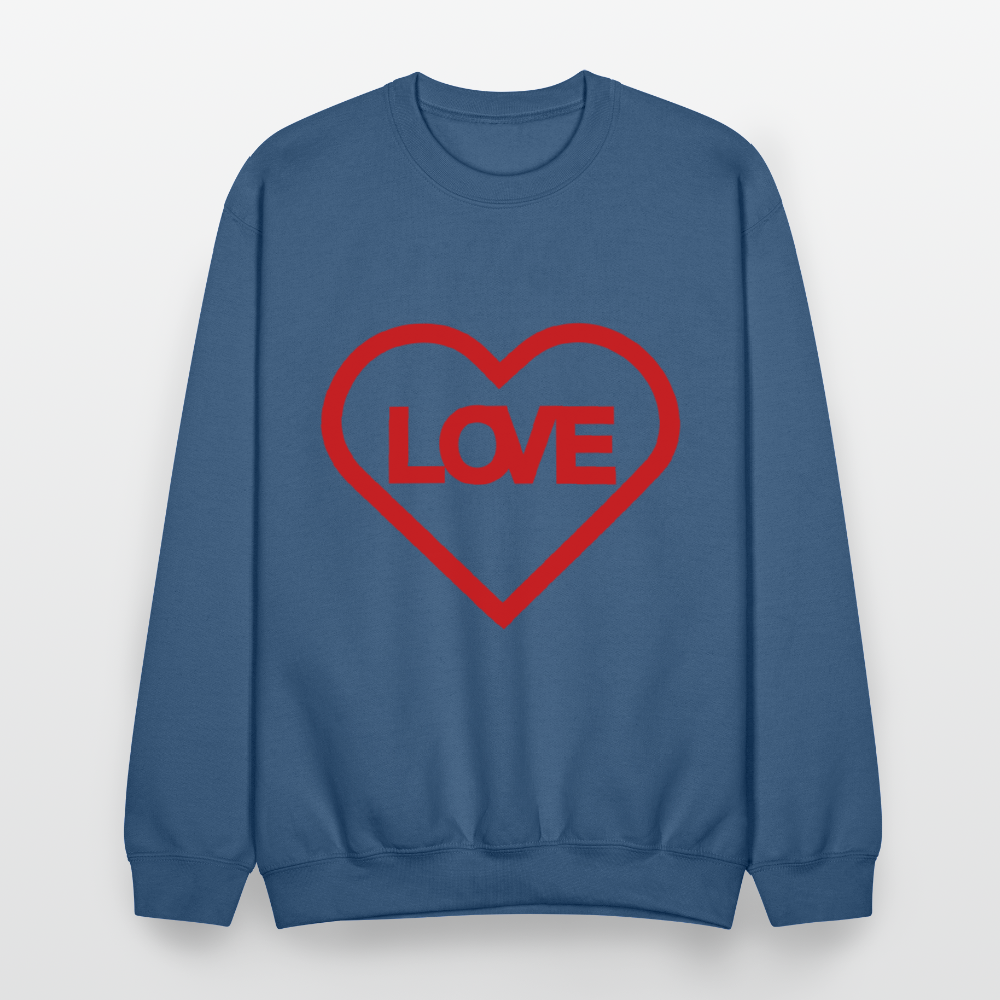 Love Crewneck Sweatshirt - indigo blue