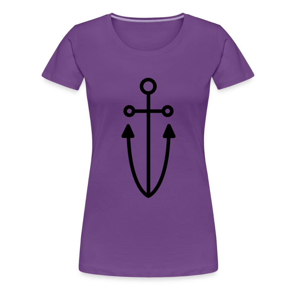 Anchor Women’s Premium T-Shirt - purple