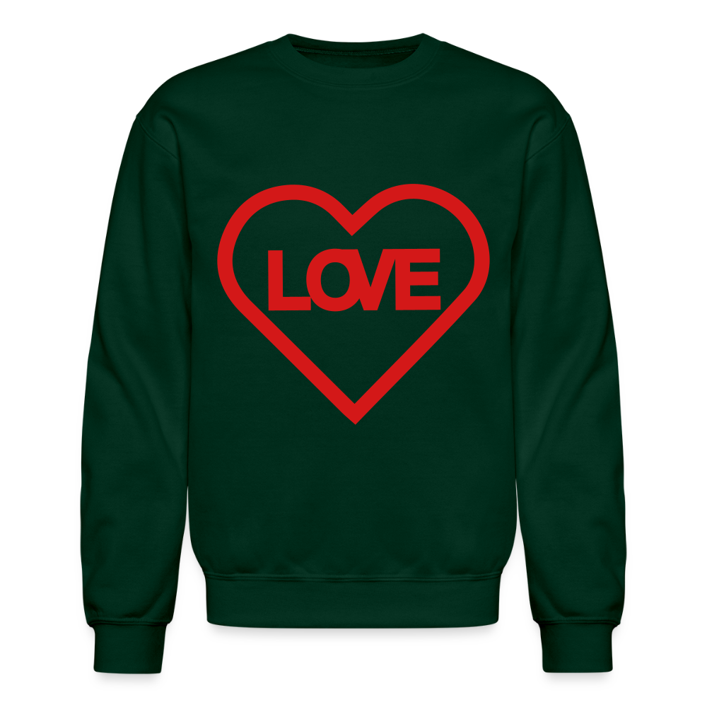 Love Crewneck Sweatshirt - forest green