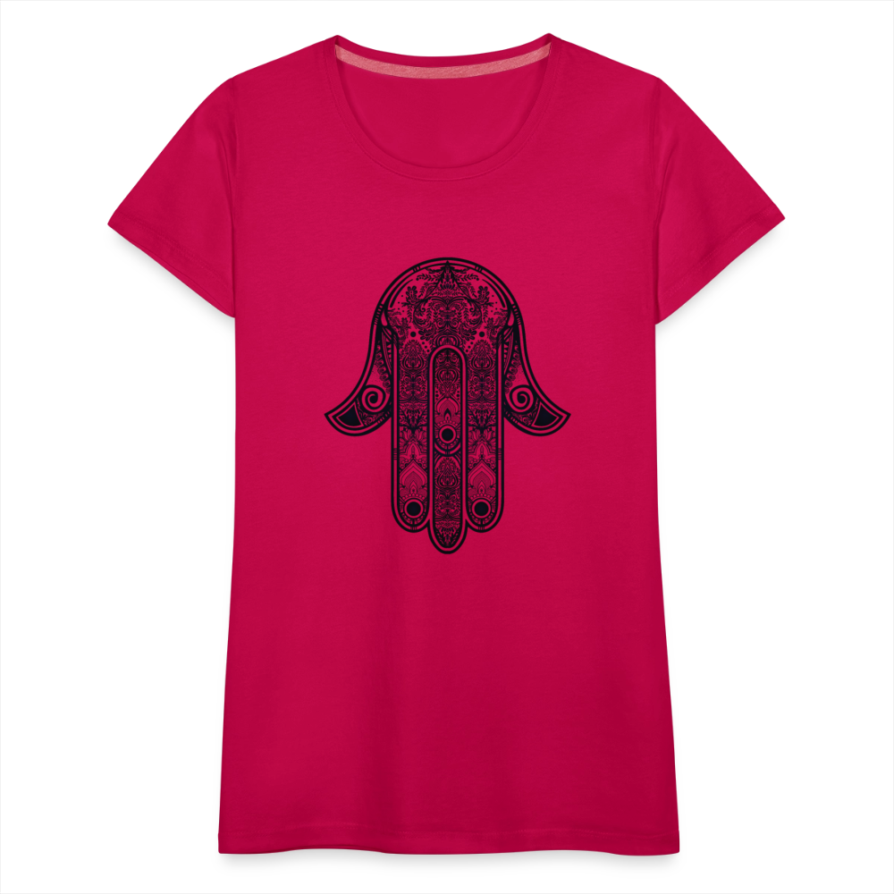 Hand of Fatimah Women’s Premium T-Shirt - dark pink