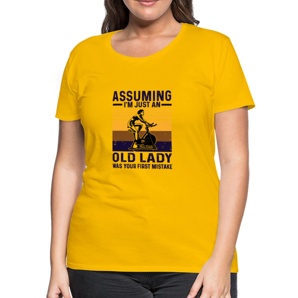 Assuming Women’s Premium T-Shirt - sun yellow