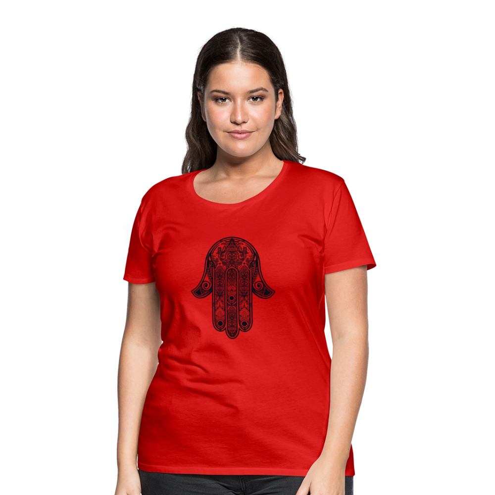 Hand of Fatimah Women’s Premium T-Shirt - red