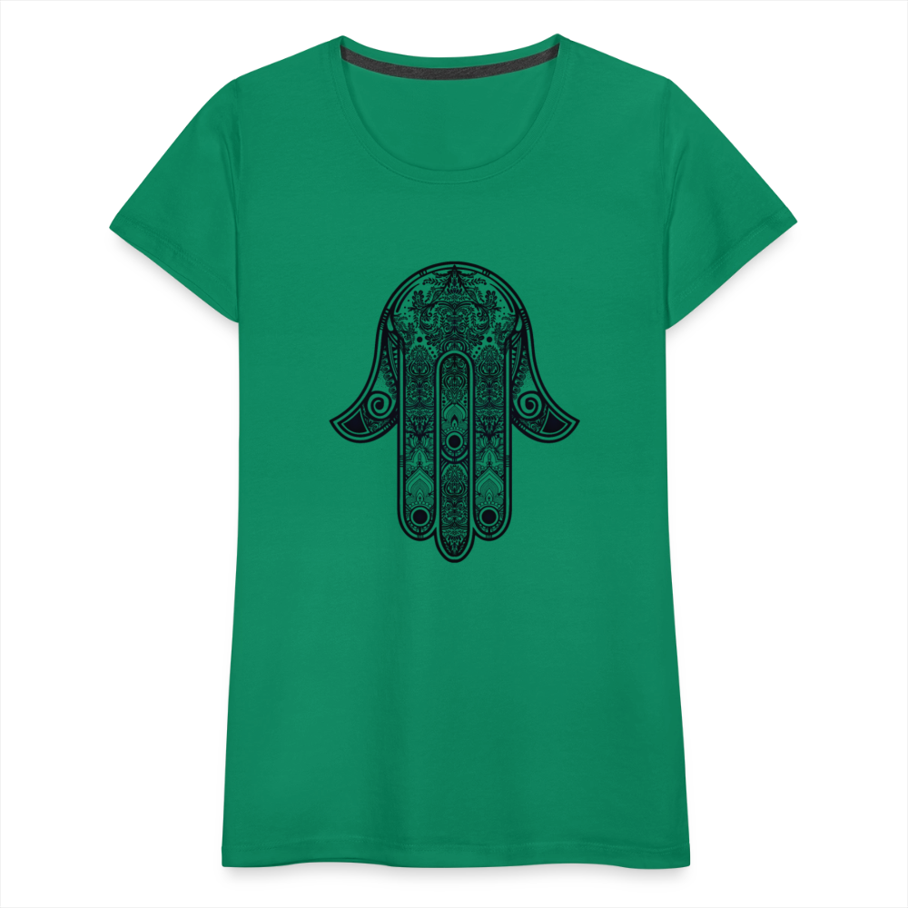 Hand of Fatimah Women’s Premium T-Shirt - kelly green