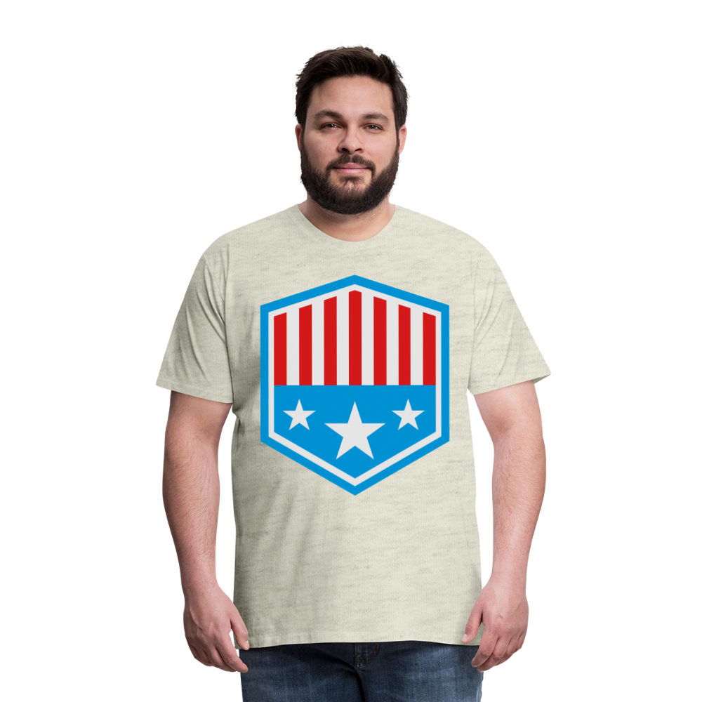 Men's Patriot Tee - heather oatmeal