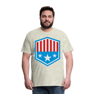 Men's Patriot Tee - heather oatmeal