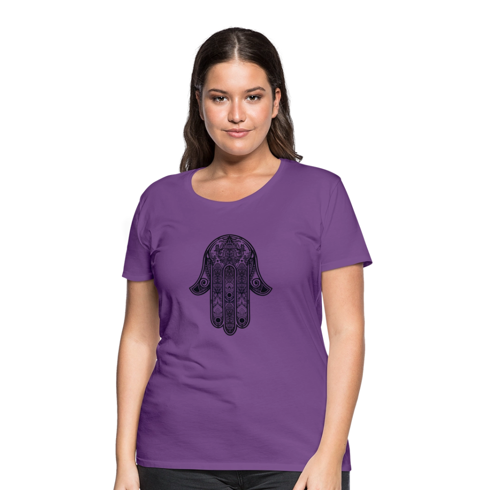 Hand of Fatimah Women’s Premium T-Shirt - purple
