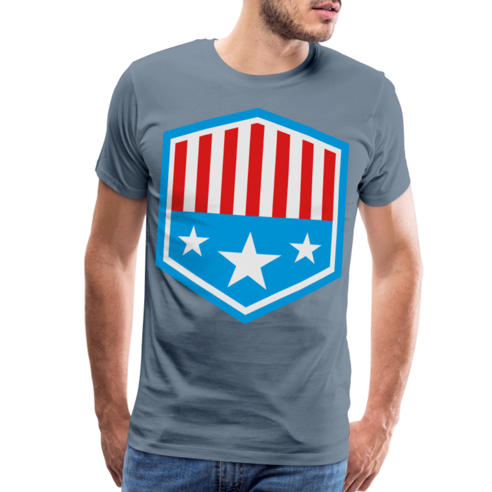 Men's Patriot Tee - steel blue