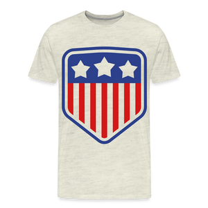 Men's Premium Patriot Tee - heather oatmeal