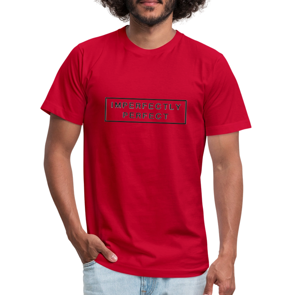 Imperfectly Unisex Jersey T-Shirt by Bella + Canvas - red