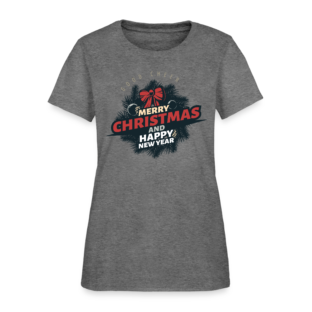 Merry Christmas & HNY Women's T-Shirt - graphite heather
