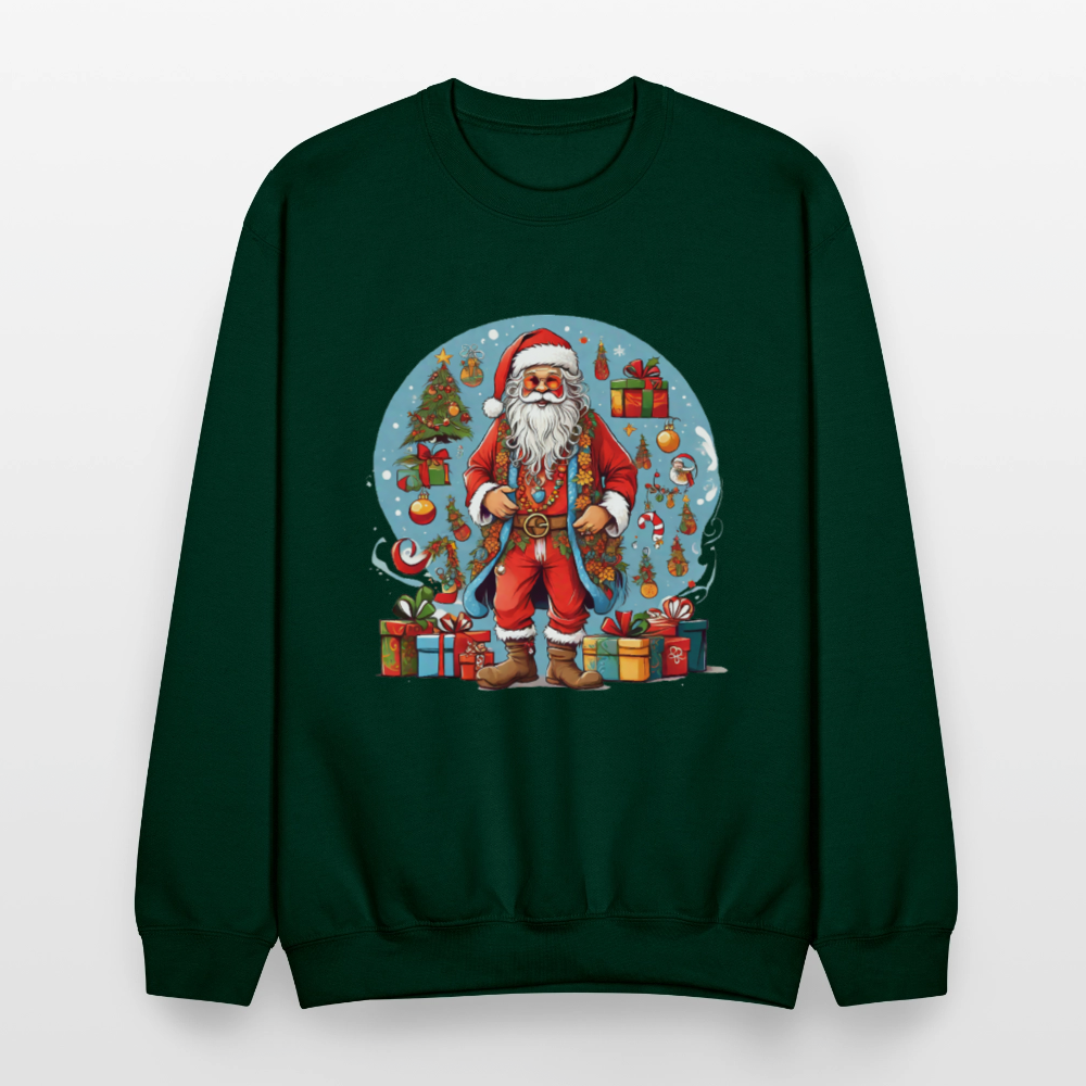Hippie Santa Sweatshirt - forest green