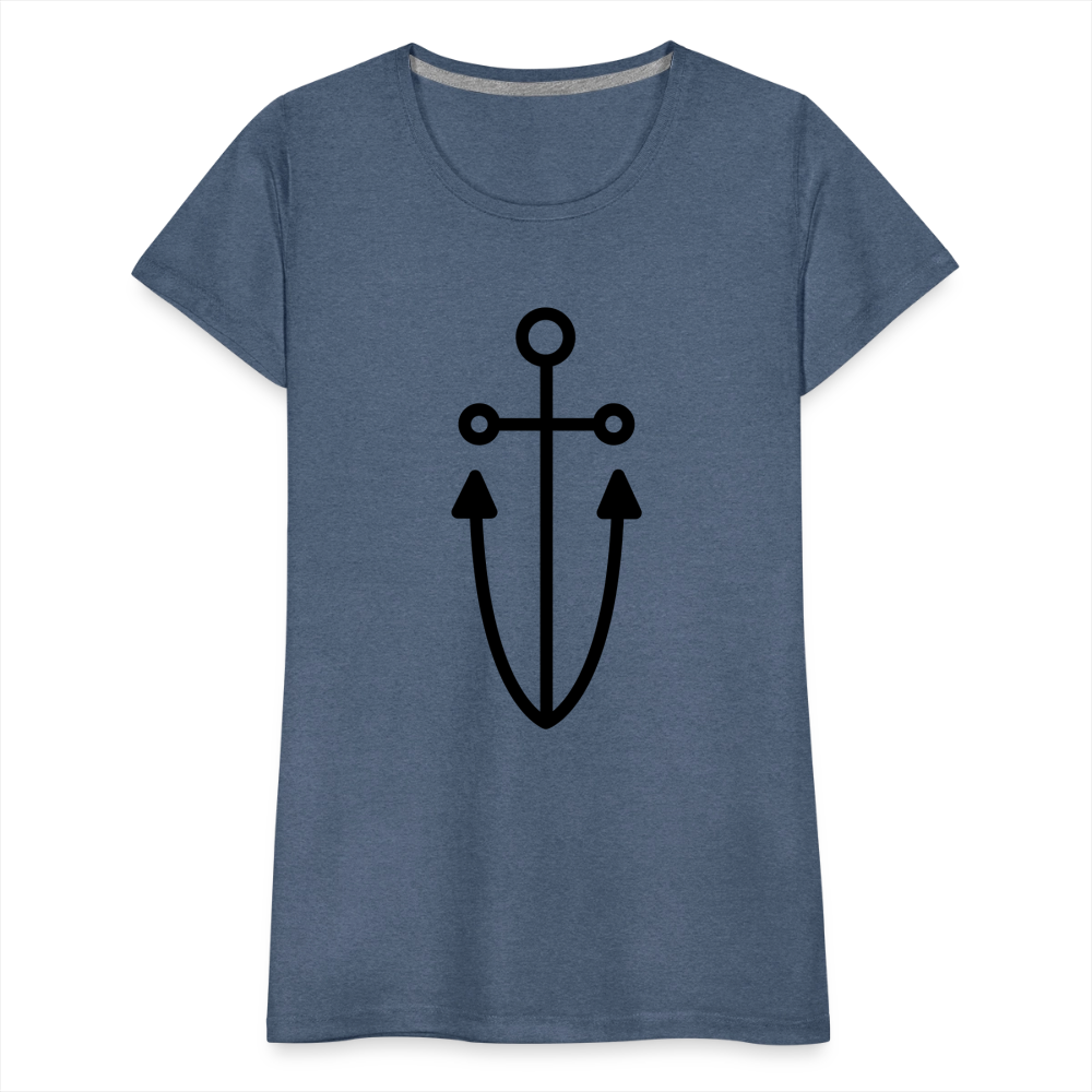 Anchor Women’s Premium T-Shirt - heather blue
