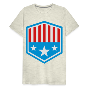 Men's Patriot Tee - heather oatmeal