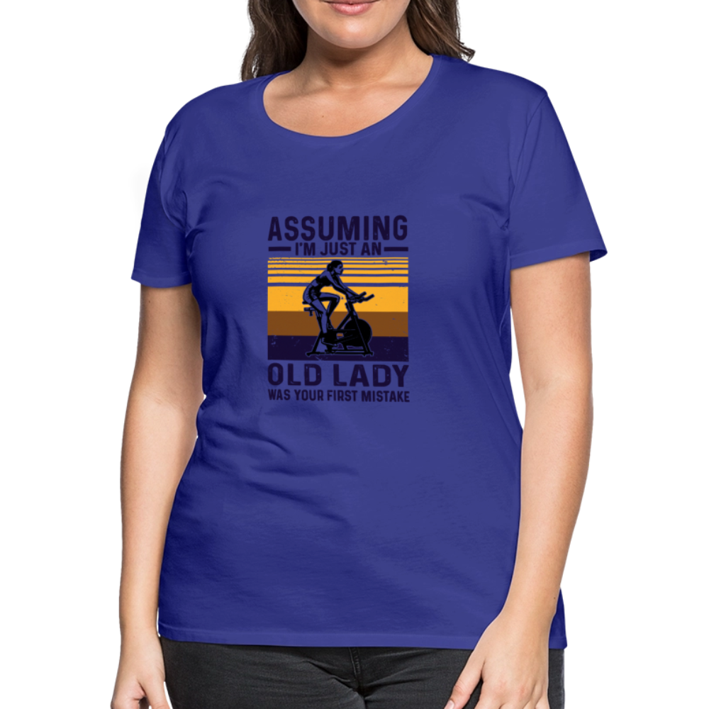 Assuming Women’s Premium T-Shirt - royal blue