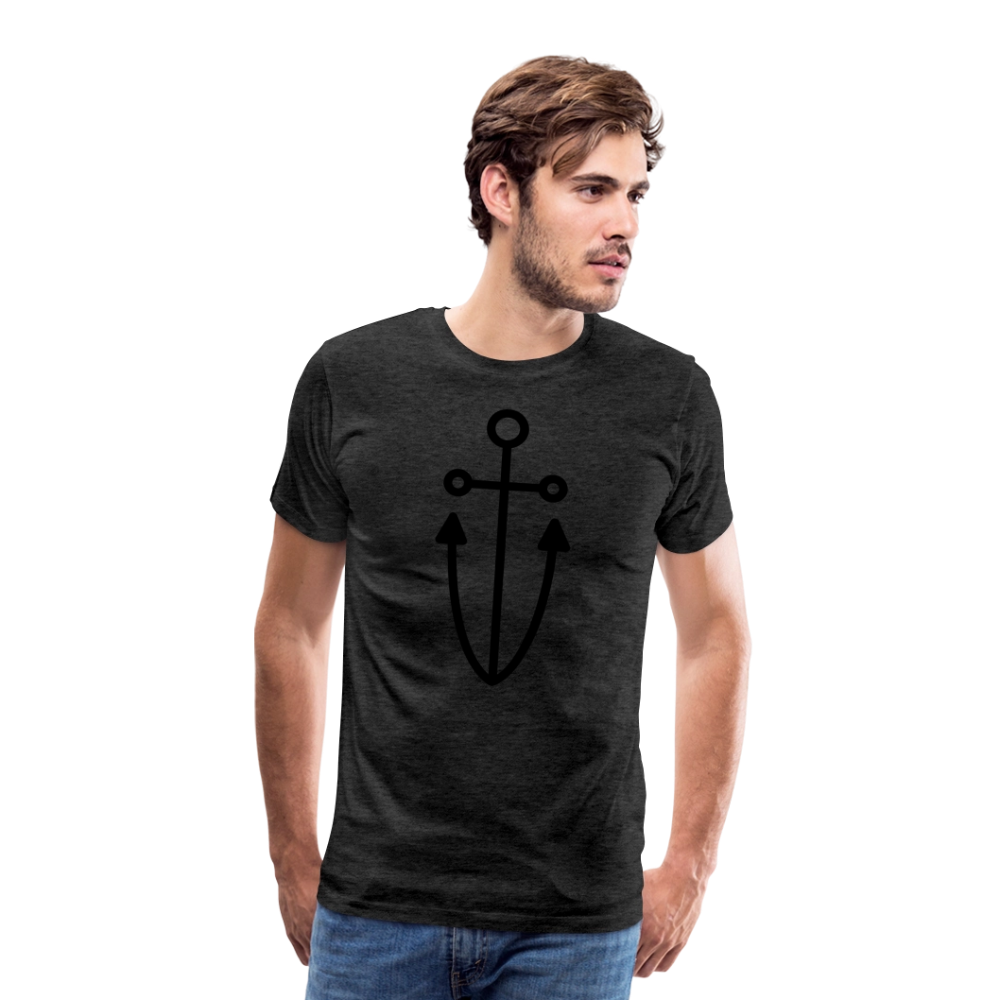 Anchor Men's Premium T-Shirt - charcoal grey