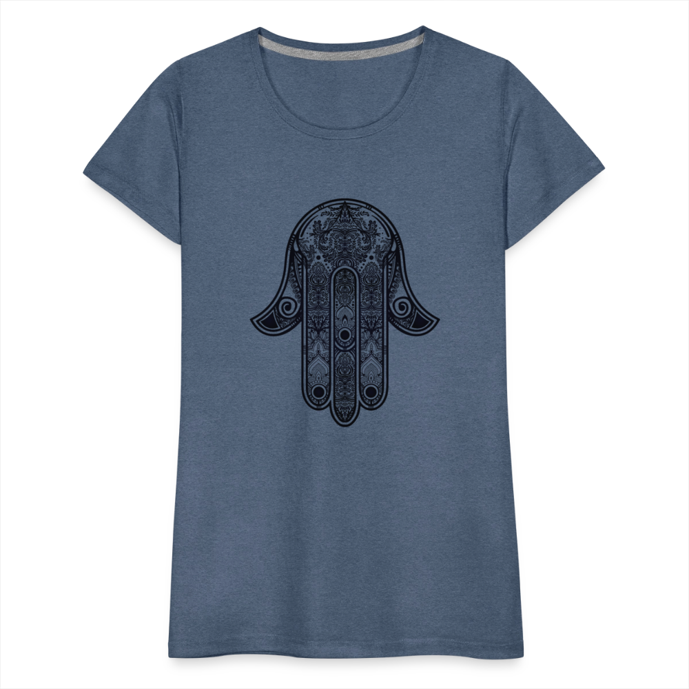 Hand of Fatimah Women’s Premium T-Shirt - heather blue