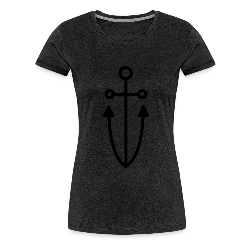 Anchor Women’s Premium T-Shirt - charcoal grey
