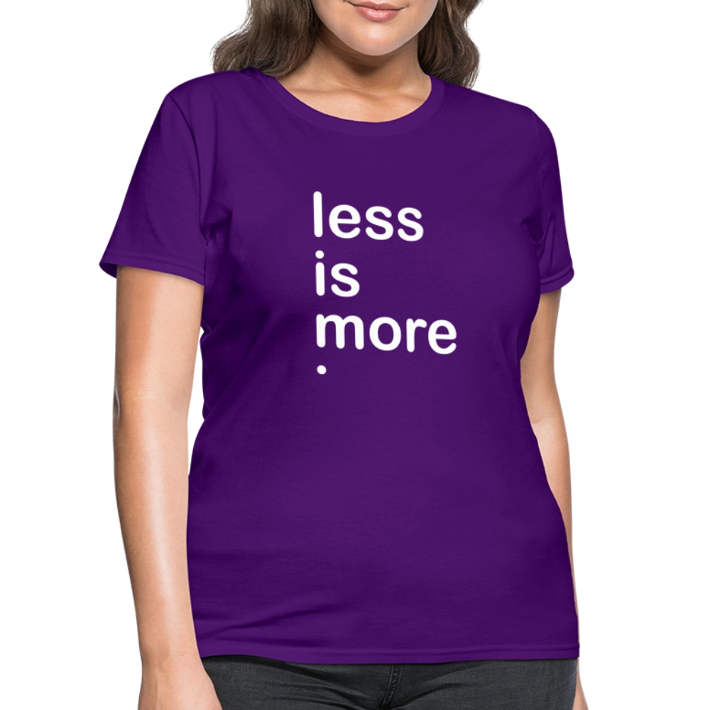 Less is More Women's T-Shirt - purple
