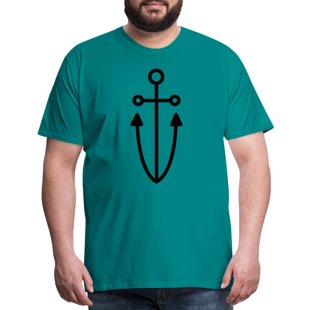 Anchor Men's Premium T-Shirt - teal