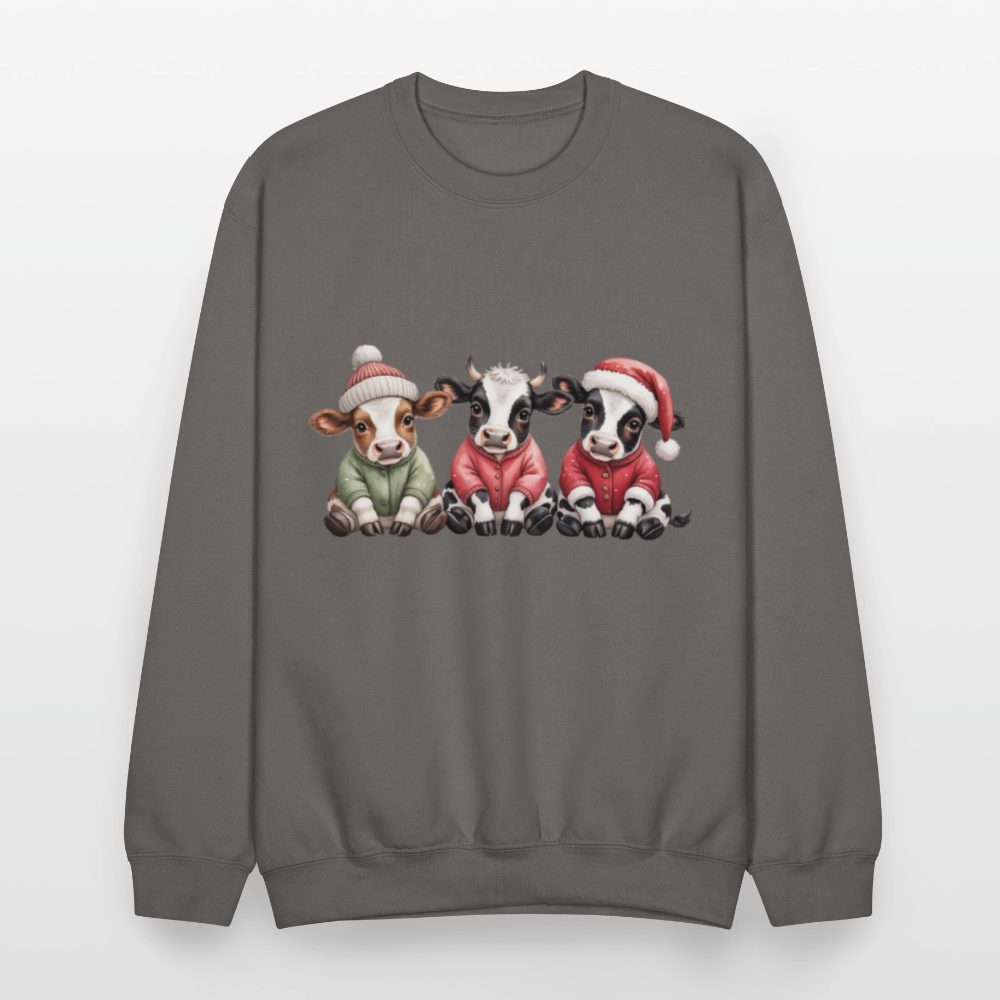 Christmas Calves Crewneck Sweatshirt - asphalt gray