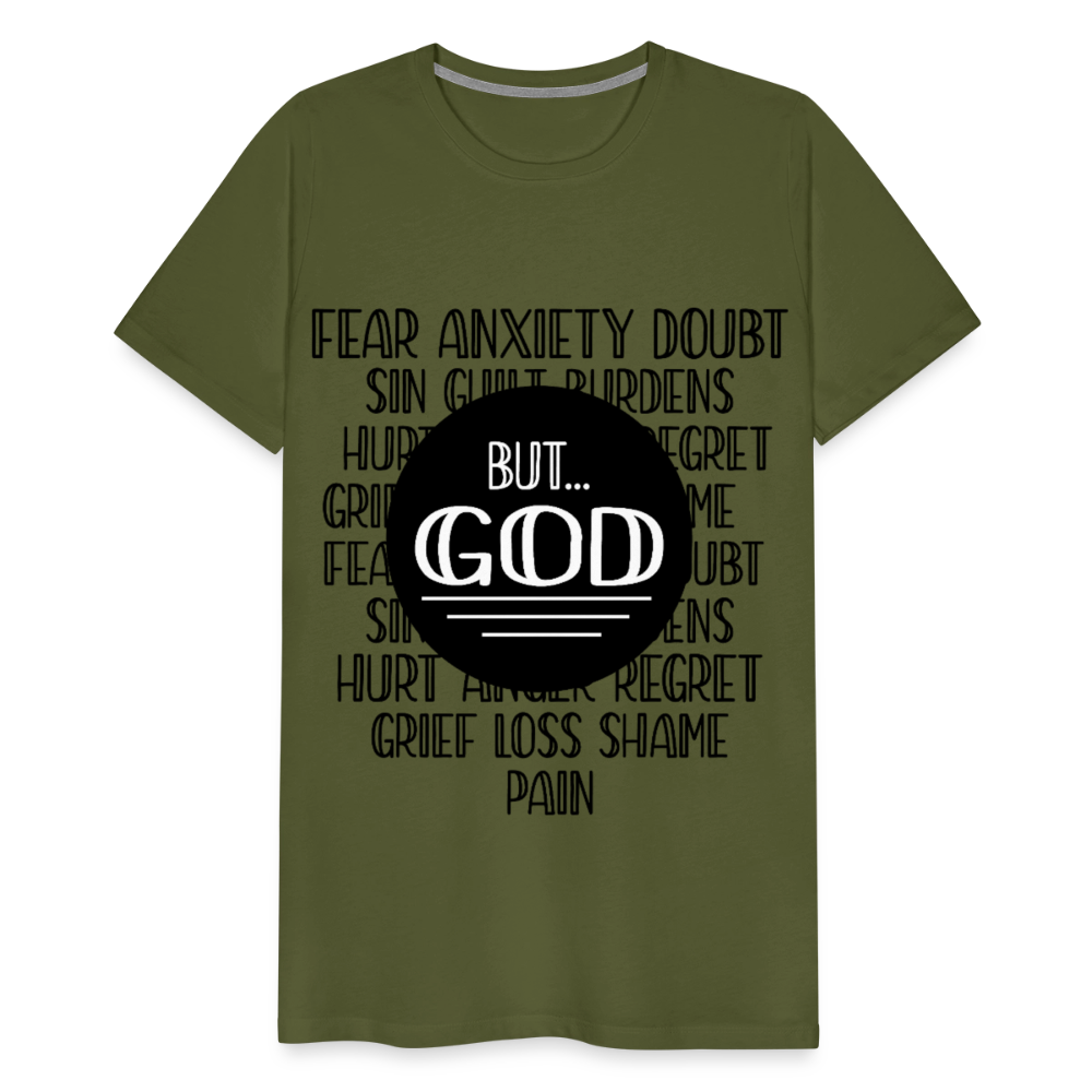 But God Men's Premium T-Shirt - olive green