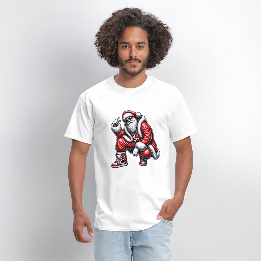 Hip Hop Santa Men's T-Shirt - white