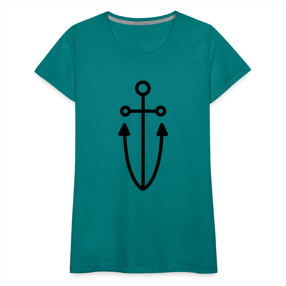 Anchor Women’s Premium T-Shirt - teal