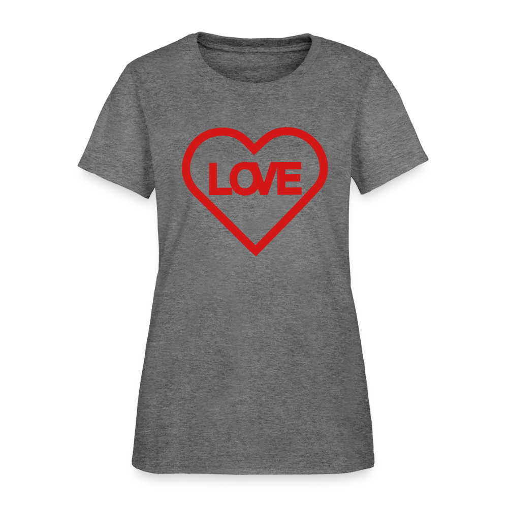 Love Women's T-Shirt - graphite heather