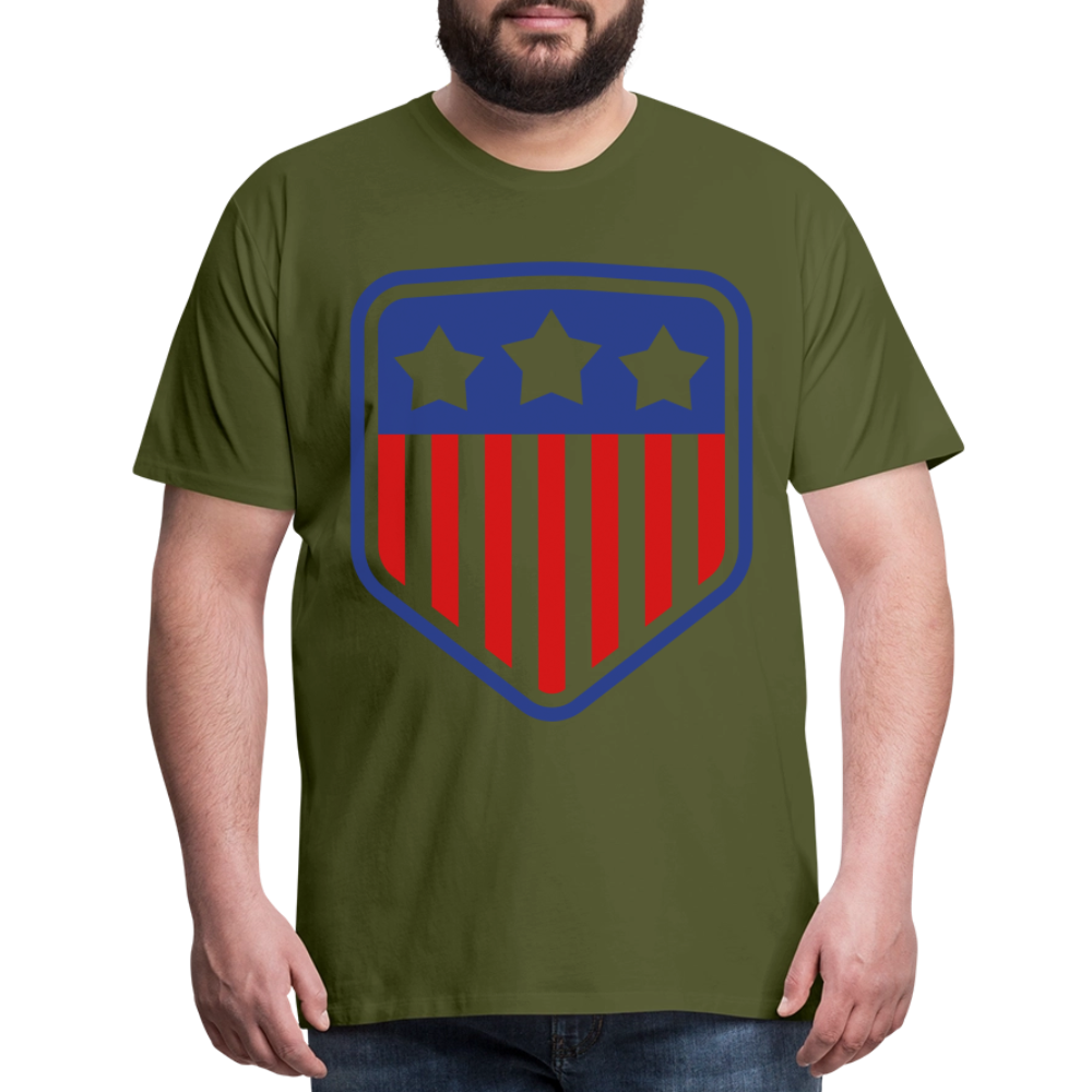 Men's Premium Patriot Tee - olive green
