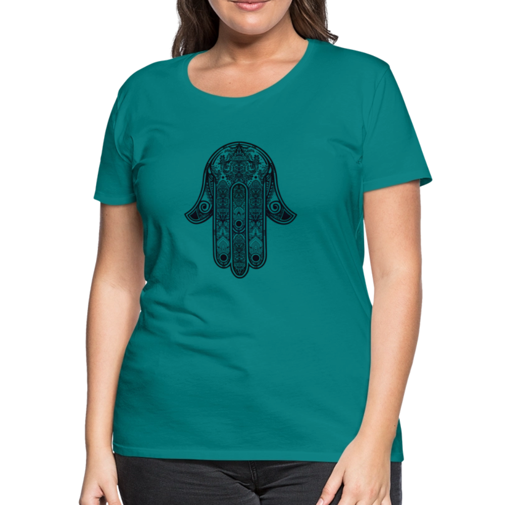 Hand of Fatimah Women’s Premium T-Shirt - teal