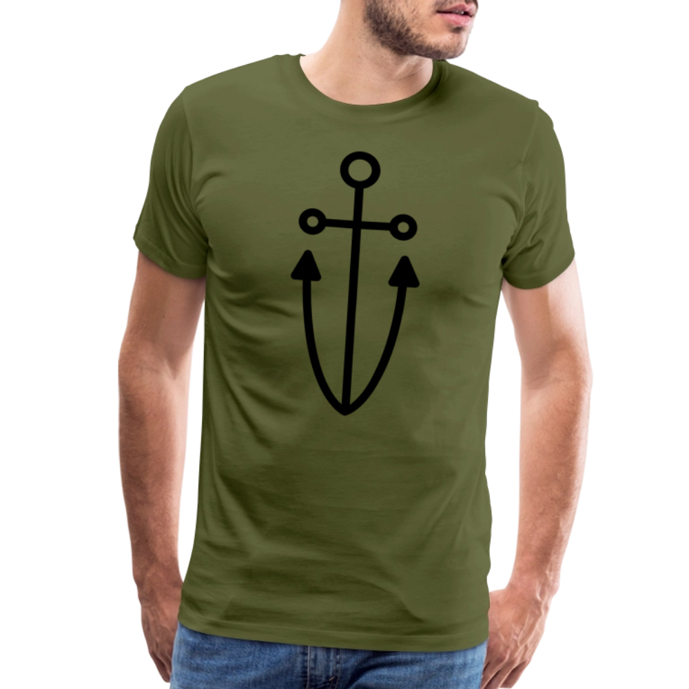Anchor Men's Premium T-Shirt - olive green