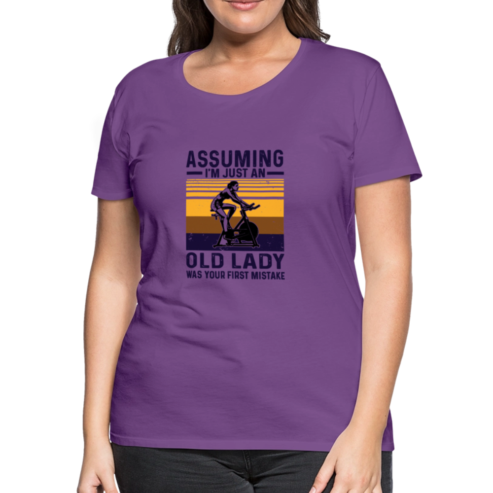 Assuming Women’s Premium T-Shirt - purple