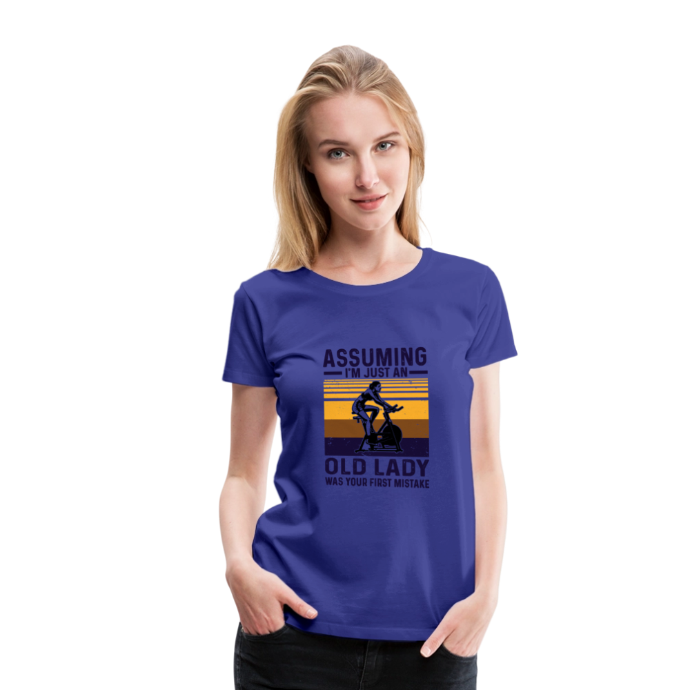 Assuming Women’s Premium T-Shirt - royal blue