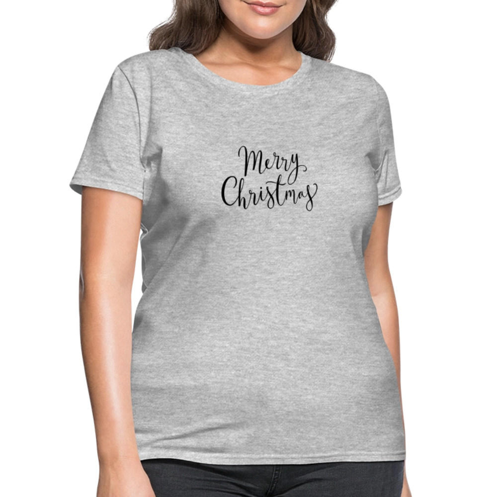 Merry Christmas Women's T-Shirt - heather gray