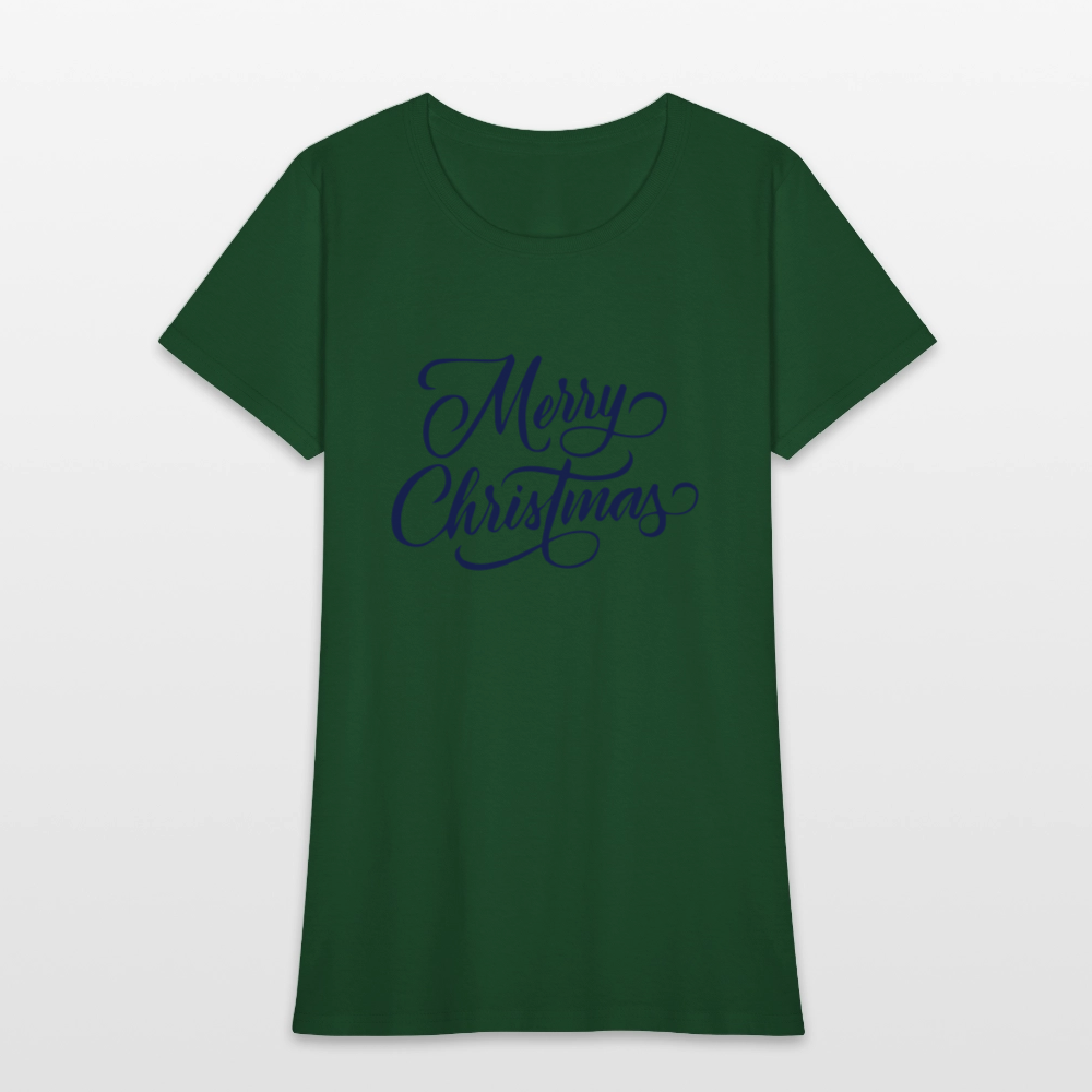 Merry Christmas 2 Women's T-Shirt - forest green