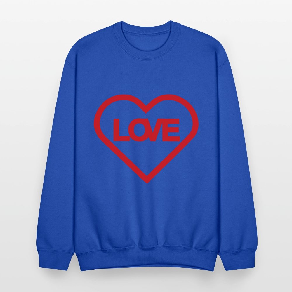 Love Crewneck Sweatshirt - royal blue