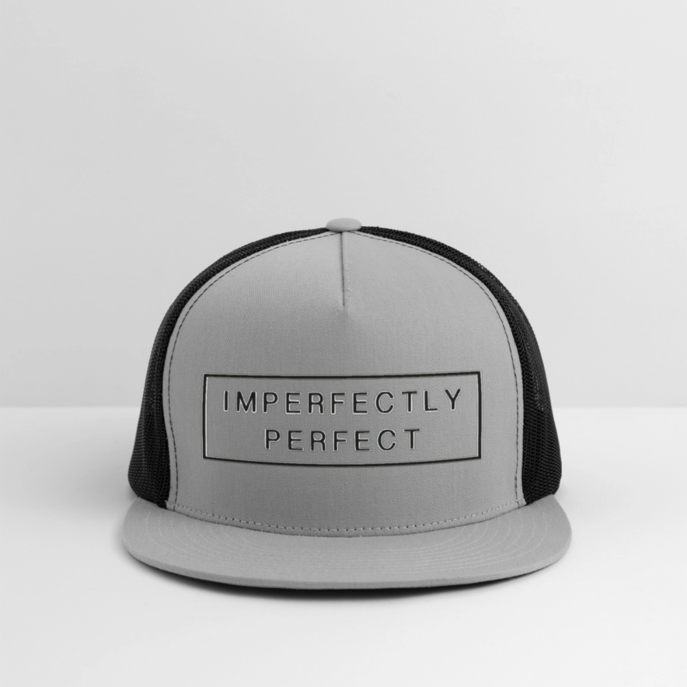Imperfectly Trucker Hat - gray/black