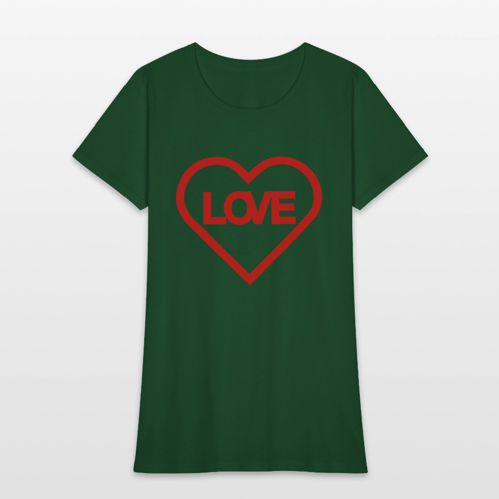 Love Women's T-Shirt - forest green