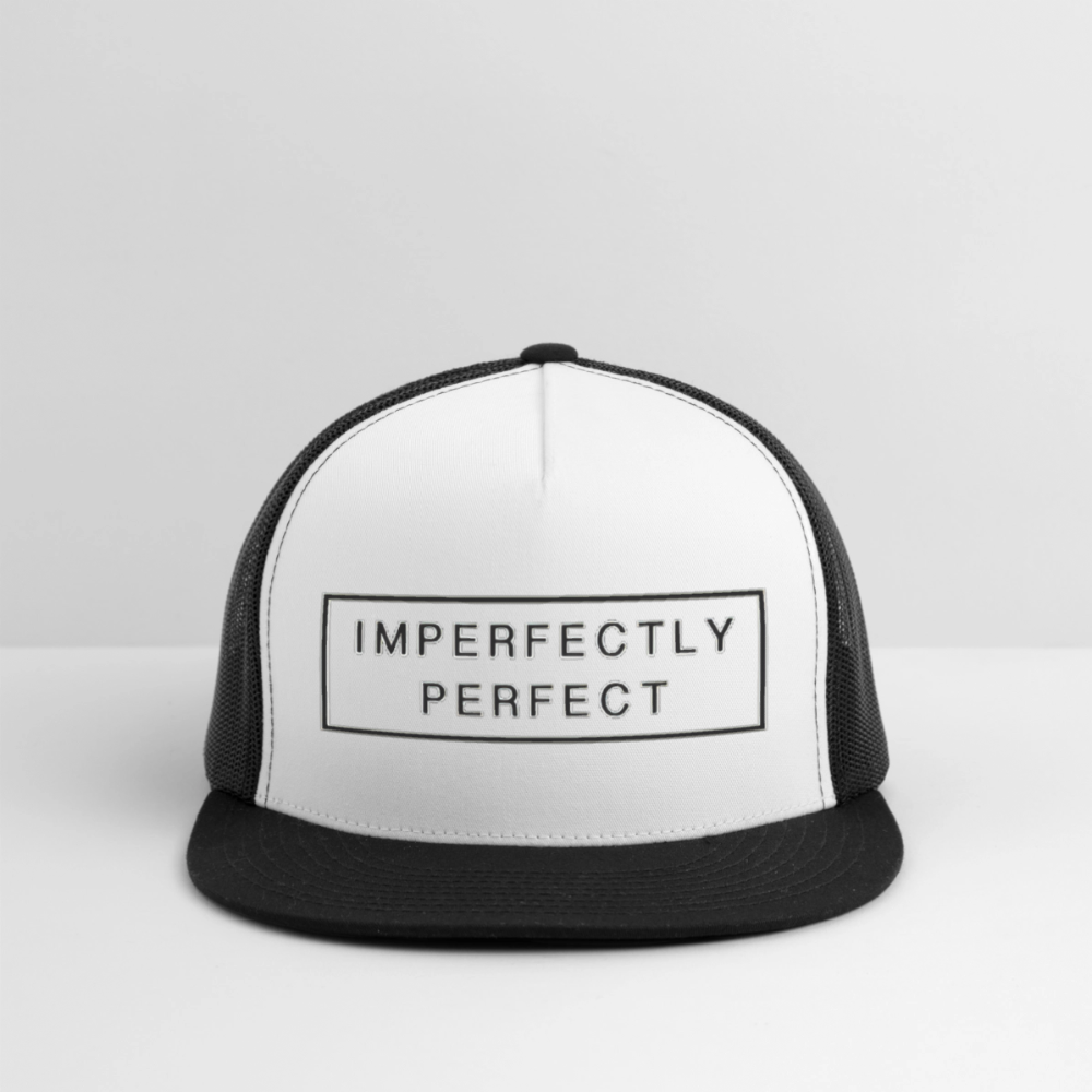 Imperfectly Trucker Hat - white/black