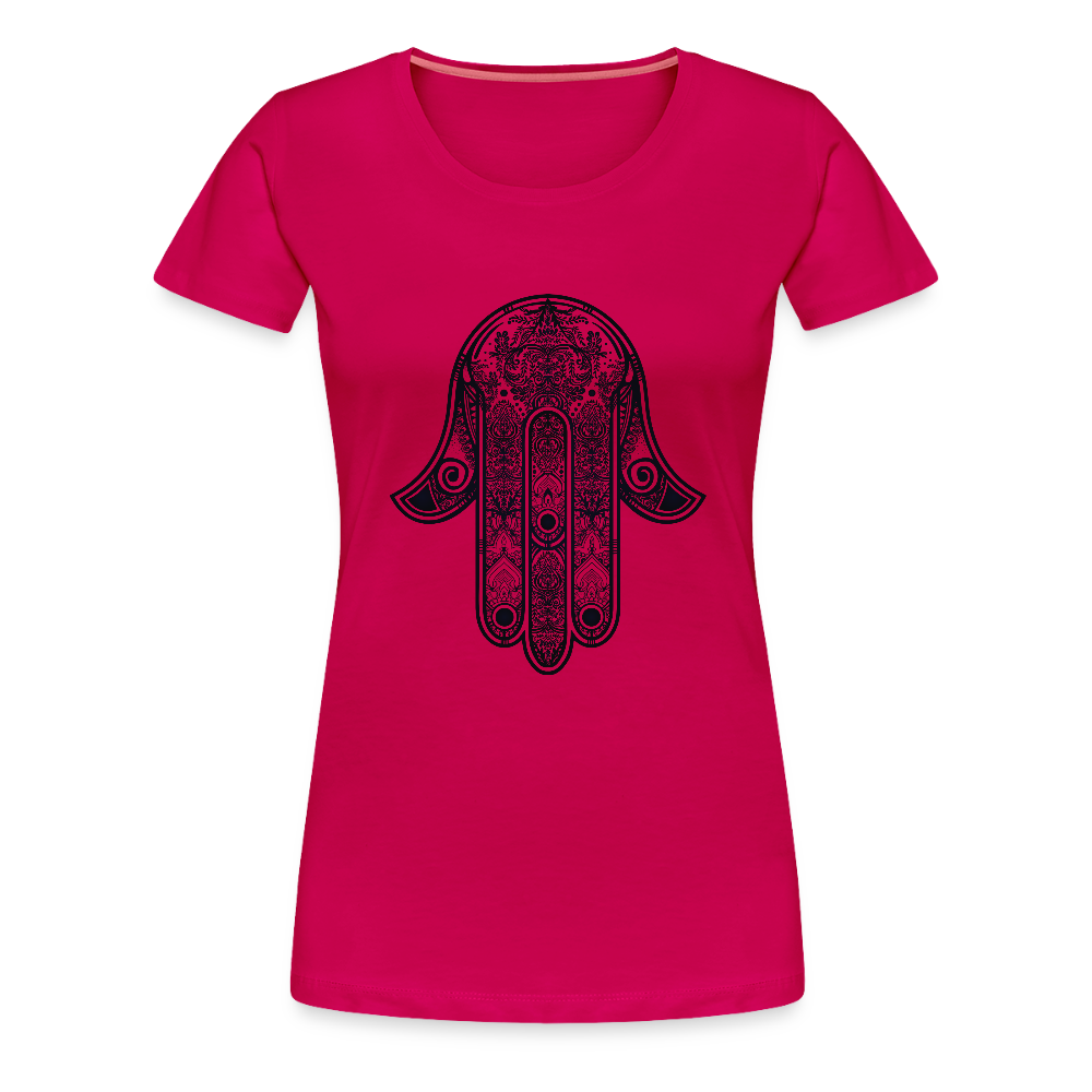 Hand of Fatimah Women’s Premium T-Shirt - dark pink