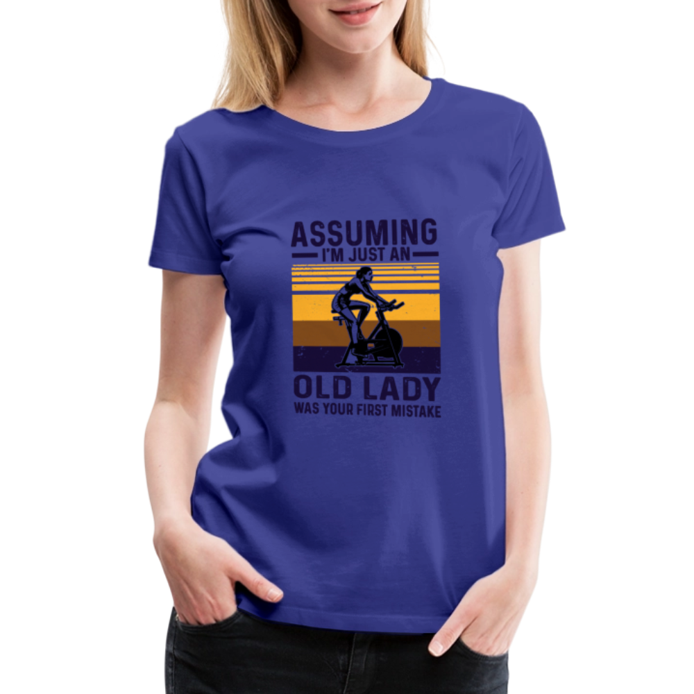 Assuming Women’s Premium T-Shirt - royal blue