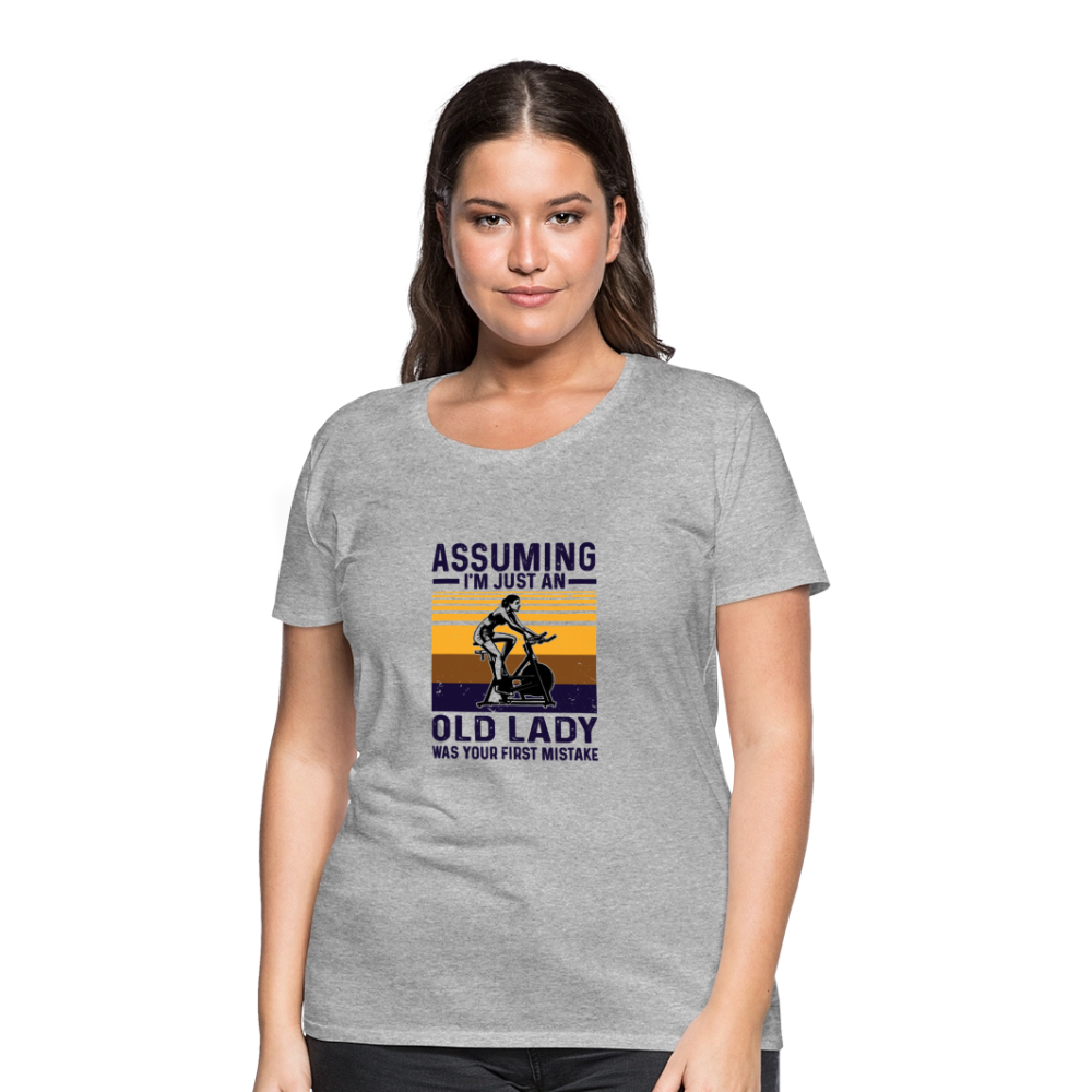 Assuming Women’s Premium T-Shirt - heather gray