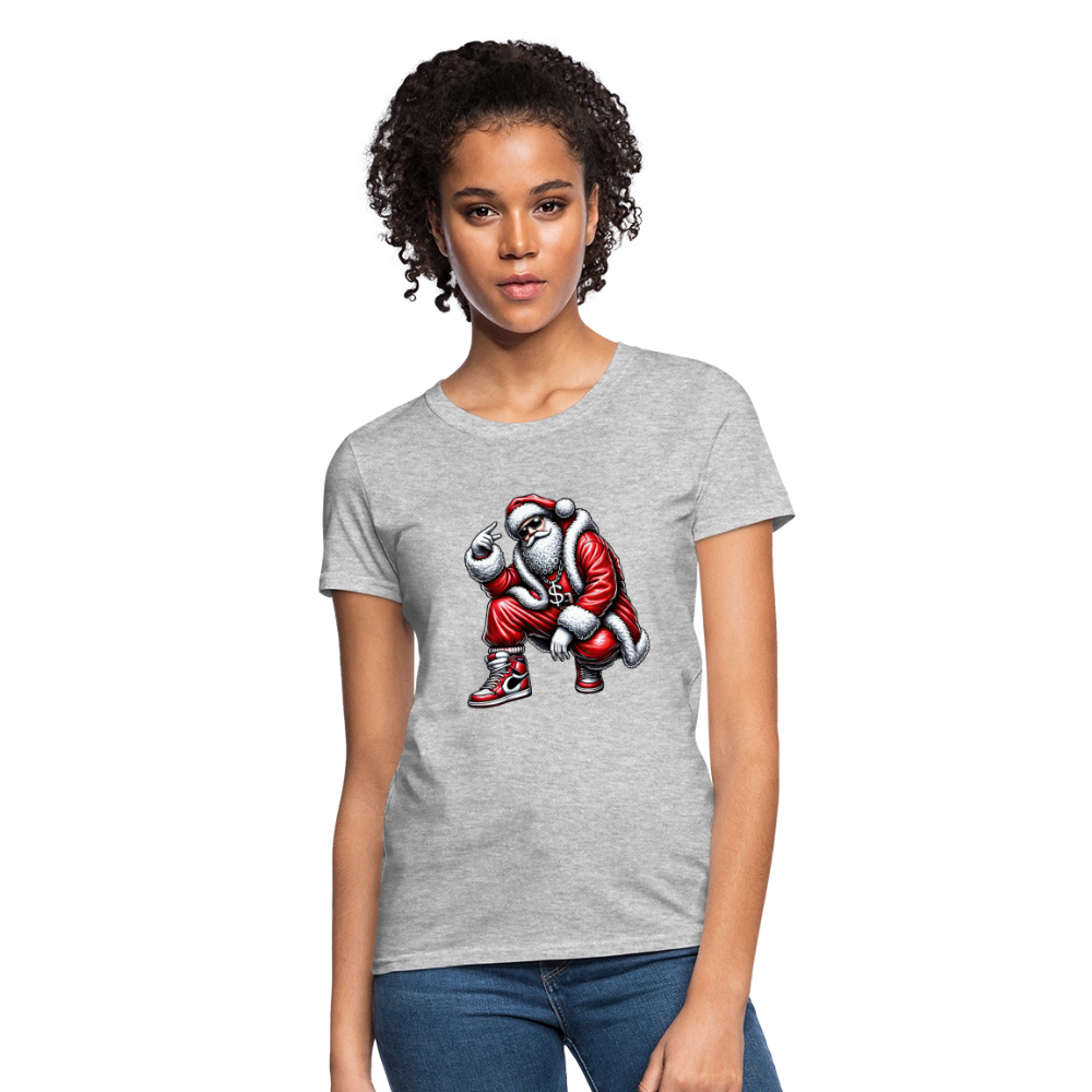 Hip Hop Santa Women's T-Shirt - heather gray