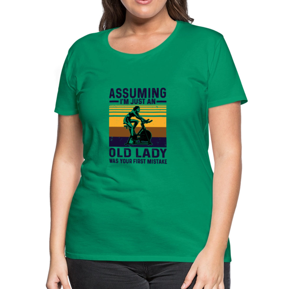 Assuming Women’s Premium T-Shirt - kelly green